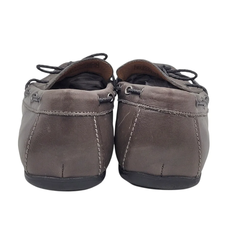 Vionic Luca Mocassin Loafer Men Size 9 Brown Moc Toe Leather Driving Shoes